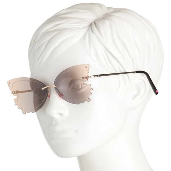 ?▪️BETSEY JOHNSON▪️ Butterfly Shaped Novelty Gold  Sunglasses
